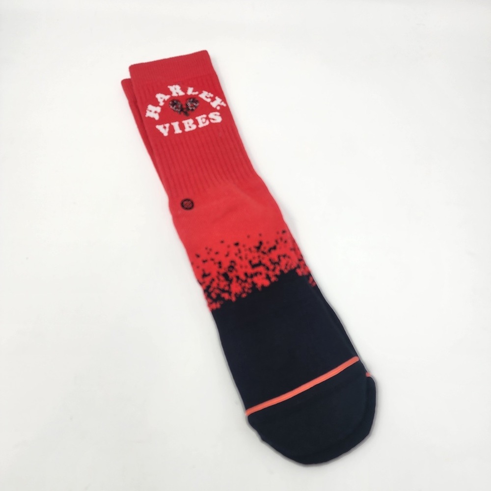 Stance Harley Quinn Harley Vibes Crew Socks Men's M Red Black Splatter